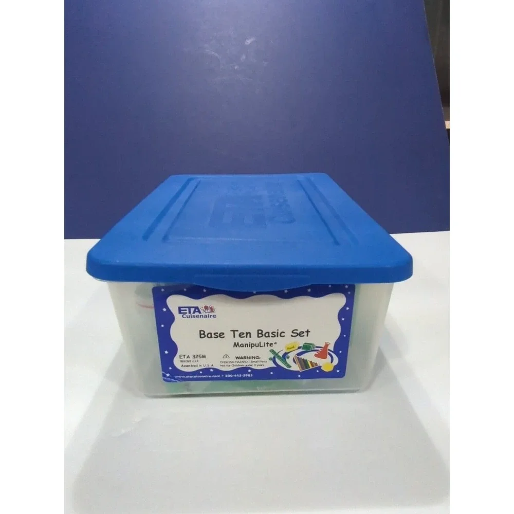 ETA Cuisenaire Base Ten Basic Set ManipuLite New Open Box